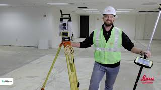 How To Station Your Robotic Total Station Leica iCON iCR70 [upl. by Ybrik266]