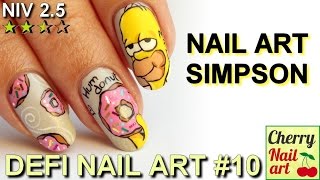 DEFI 10 NAIL ART Simpson [upl. by Lole]