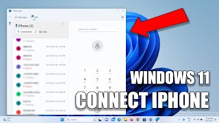 Finally You Can Connect your iPhone to Windows 11 Using Phone Link [upl. by Thorley335]