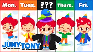 Rainbow Colored Clothes  How Do I Look  Color Songs for Kids  JunyTony [upl. by Eedak]