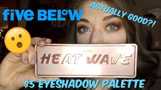 5 Eyeshadow Palette from Five Below  Tryon and Review [upl. by Peednam]