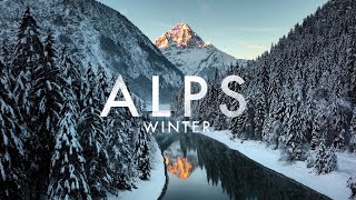 The Alps 4k Winter  Drone [upl. by Melisenda517]