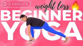 Yoga for Beginners Weight Loss amp Toning 🔥 15 min BURN [upl. by Ramedlab296]