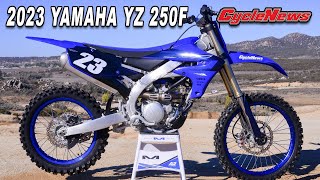 2023 Yamaha YZ250F  250 Shootout  Cycle News [upl. by Inad]