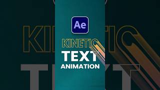 Kinetic Text Animation  After effect tutorial  aftereffects tutorial [upl. by Euv]