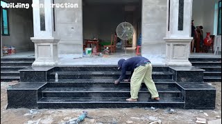 Construction And Installation Techniques Of Natural Stone Porch Steps According To Modern Trends [upl. by Yortal163]