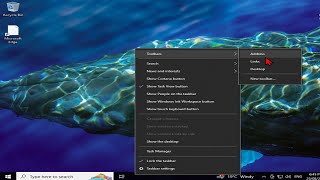 How To Add Toolbars on Taskbar in Windows 10 [upl. by Tanberg]