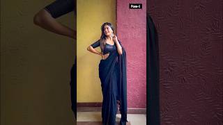 Pretty Poses In Saree  howtopose ashortaday sareelove  Santoshi Megharaj [upl. by Farhsa]