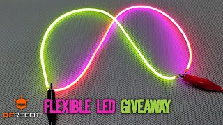 Super Bright Flexible filament LEDs  DF ROBOT [upl. by Cousin]