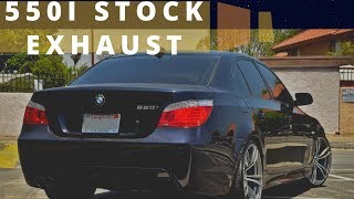 BMW 550I E60 Stock Exhaust sound N62 [upl. by Britteny665]