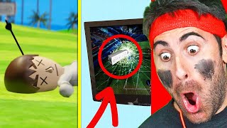 REACTING TO THE FUNNIEST Wii SPORTS CLIPS [upl. by Nwahsud]