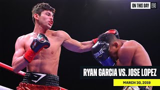 FULL FIGHT  Ryan Garcia vs Jose Lopez [upl. by Nylhtac]