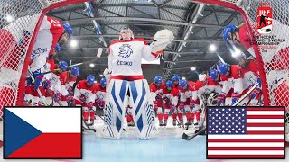 ČESKO VS USA FINÁLE MISTROVSTVÍ SVĚTA ŽEN U18 2024 [upl. by Nonnek]