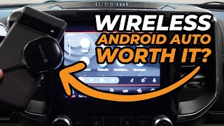 Motorola MA1 Wireless Android Auto Adapter Review in 2021 RAM HD Truck with 84in Uconnect 4 [upl. by Saks]