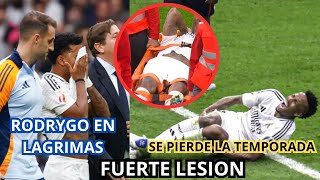 🚨LA FUERTE LESION DE RODRYGO  SALE EN LAGRIMAS  MILITAO BAJA POR 9 MESES TERRIBLES BAJAS [upl. by Arobed]