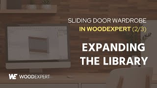 Sliding door wardrobe in WOODEXPERT 23 – Expanding the library [upl. by Atiuqin277]