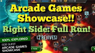 MCOC  Arcade Games Showcase  Right Side Full Run and Breakdown 2 Revives [upl. by Tomasine]