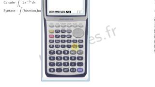 Chap 5 intégration calculer une intégrale avec la calculatrice CASIO [upl. by Allehcram]