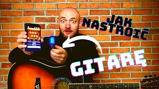 Jak nastroić GITARĘ  stroikmobilny tuner strojeniegitary [upl. by Wons]