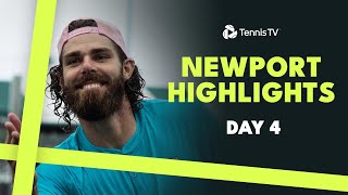 Opelka Faces McDonald Michelsen amp Giron Feature  2024 Newport Day 4 Highlights [upl. by Retla26]