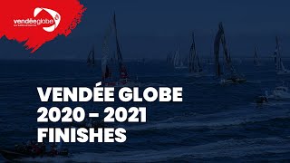 Live finish of Charlie Dalin and Louis Burton Vendée Globe 20202021 EN [upl. by Eendys]