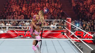 BIANCA BELAIR VS CARMELLA ONE ON ONE WWE RAW 2024 FULL MATCH GAMEPLAY WWE 2K24 [upl. by Christabella549]