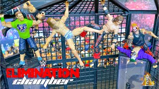 Elimination Chamber Action Figure Match Hardcore Championship [upl. by Annaes661]