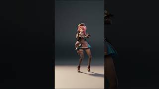 【Girls Frontline 2：Exilium SHORTS MMD／4K／60FPS】Cheeta【NIGHT DANCER】 [upl. by Htrowslle]