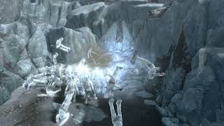 Skyrim  Karstaag VS 50 Frost Giants [upl. by Enier]