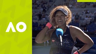 Naomi Osaka quotIt was really funquot oncourt interview 3R  Australian Open 2021 [upl. by Mattias]