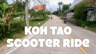 Scooter Tour in Koh Tao Thailand  POV Ride from Mae Haad Pier to Sairee Beach  4K [upl. by Eloc]