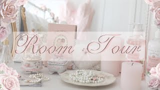 COQUETTE INSPIRED BEDROOM TOUR  SOME TIPS FOR HOW TO CREATE A COQUETTE INSPIRED VANITY AND DRAWER [upl. by Wolbrom]