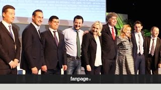 Gli euroscettici a Milano Salvini quotLEuropa dei confini sguarniti è finitaquot [upl. by Kooima]