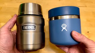 Hydro Flask Vs Thermos Insulated Food Jar Test [upl. by Middle]