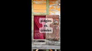 pidgins vs creoles vs mixed languages [upl. by Hoj378]