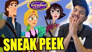 Rapunzels Tangled Adventure Destinies Collide Sneak Peeks Reaction [upl. by Iraj29]