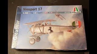 Italeri 132 Nieuport 17 Part 1  Engine and Prop [upl. by Freberg50]