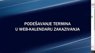 RegOs webkalendar Podešavanje termina za tehnički pregled vozila [upl. by Oriole]