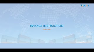 Invoice Instruction User Guide  ODeX Tutorials [upl. by Anaigroeg]