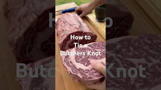 Perfect Butcher Knot for Reverse Sear Steak  BBQ Butcher NZ shorts [upl. by Casi773]