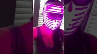 Illumina LED face mask  How to use the remote 🚥🚀📖 shorts face [upl. by Valry]