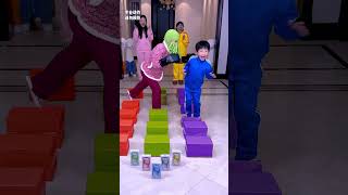 Box Jumping Challenge So Exciting Save It For LaterFunnyFamily PartyGames [upl. by Nylaret]