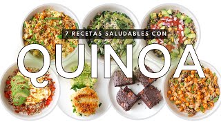 7 RECETAS SALUDABLES CON QUINOA  UNA SEMANA DE QUINOA  Michela Perleche [upl. by Namus]