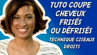 COUPER LES CHEVEUX FRISÉS BOUCLÉS ✂ TECHNIQUE PROFESSIONNELLE DE COIFFURE [upl. by Anir414]