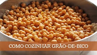 COMO COZINHAR GRÃO DE BICO ARMAZENAMENTO E CONGELAMENTO [upl. by Clintock]