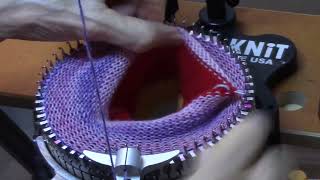 Circular Sock Machine Quick Start Step 2 Make a Hem by Diana Sullivan [upl. by Cerys]