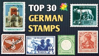 Most Expensive Stamps Of Germany  Episode 2  30 Top German Stamps Worth Big Money [upl. by Aicekal]