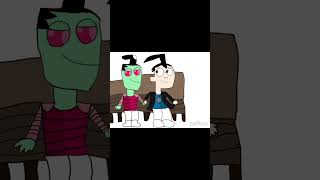 ZADR Speed art Zim x Dib shorts invaderzim edit [upl. by Methuselah]