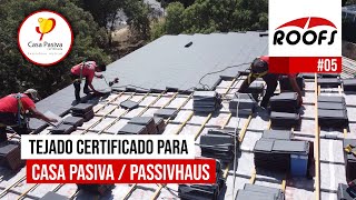 Construcción de TEJADO Certificado para CASA PASIVA Passivhaus  Fijación en Seco  ROOFS [upl. by Yasmar]