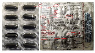 Maxirich Multivitamin amp Minerals Softgel Capsule  सही सेहत बरक़रार रखने के लिए आवश्यक विटामिन [upl. by Whelan730]